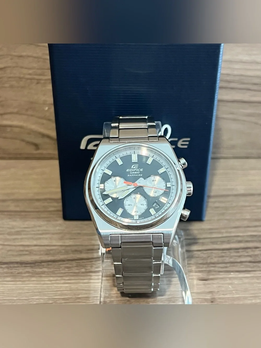 Casio Edifice EFB-730D-1AV Analog Chronograph Watch (Black)